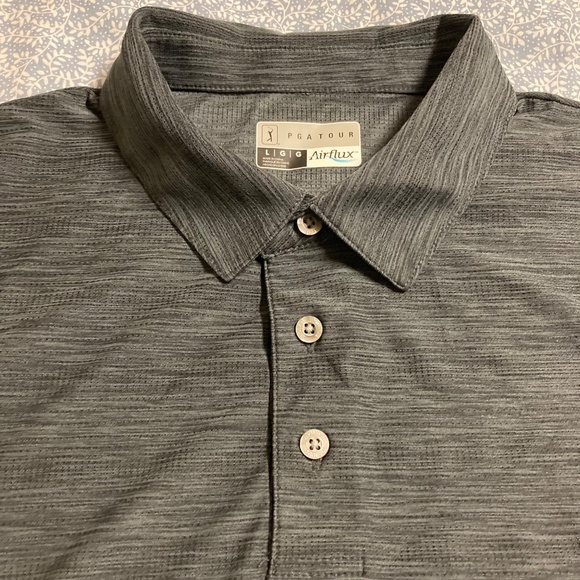 PGA Tour Airflux Men’s Short Sleeve Golf Polo Shirt L - Picture 9 of 9